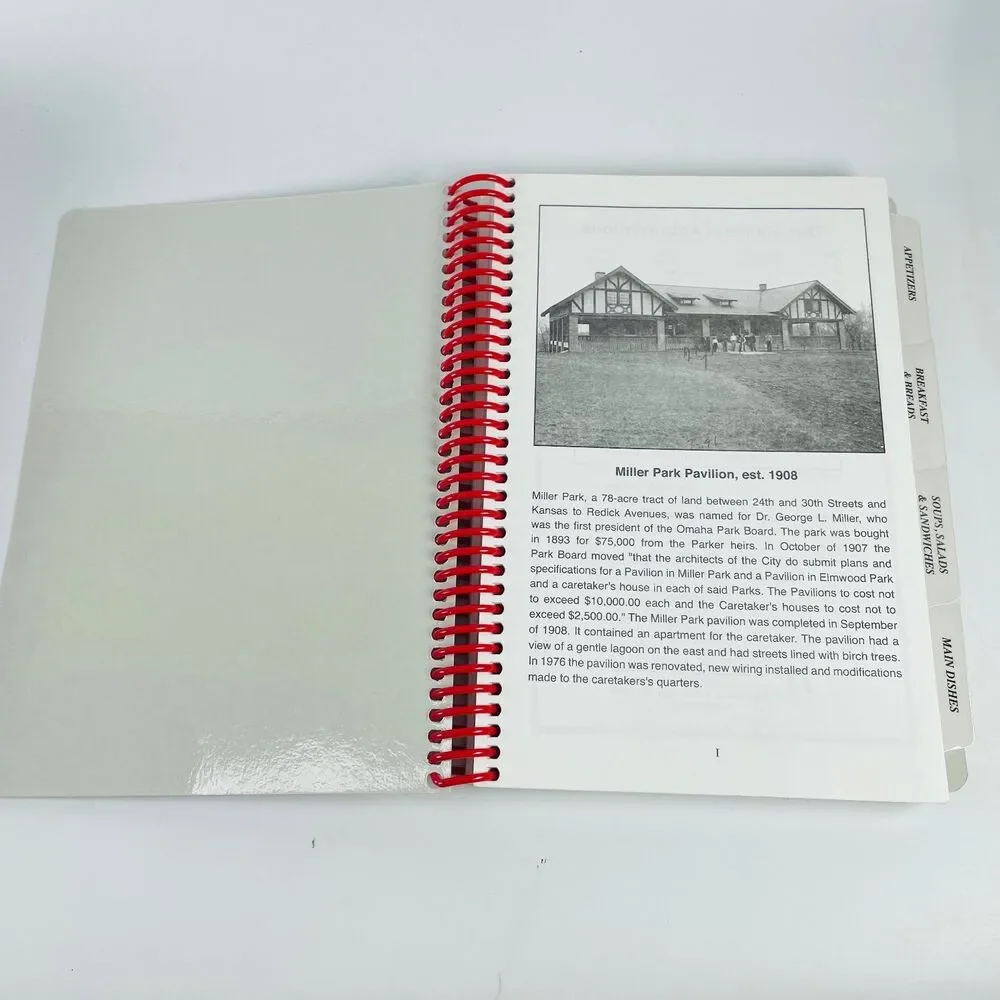Miller Park Minne Lusa Neighborhood Association Cookbook Omaha Nebraska Spiral